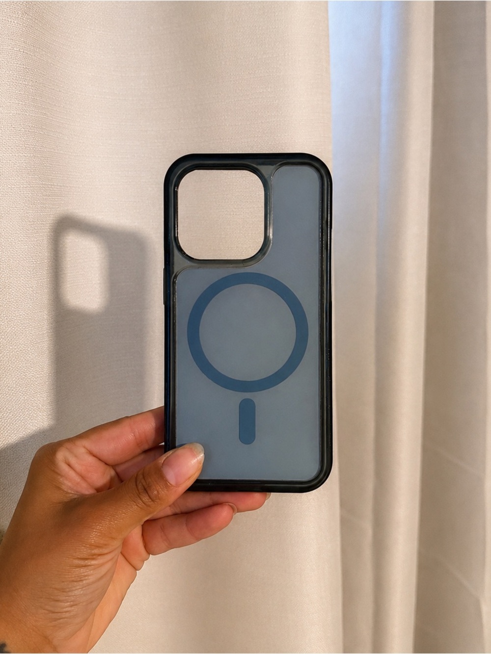 MagSafe-Compatible Slim Black & Gray Phone Case